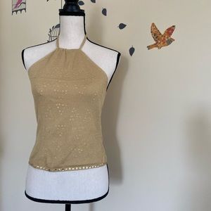 Sequence halter top